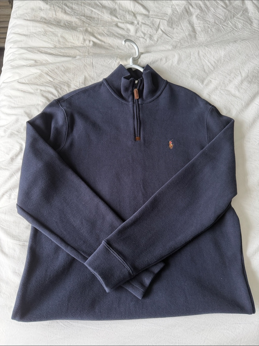 Polo by Ralph Lauren Navy Half-Zip Pullover with Pony Logo